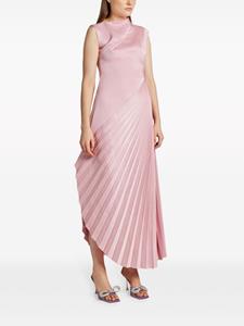 CHATS BY C.DAM asymmetric pleated midi dress - Roze