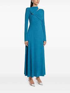 CHATS BY C.DAM ruched-detail long-sleeve dress - Blauw