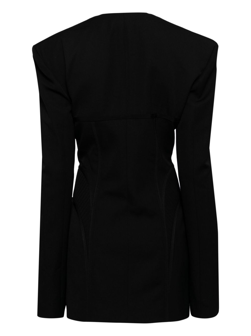 MACH & MACH Wollen mini-jurk - Zwart