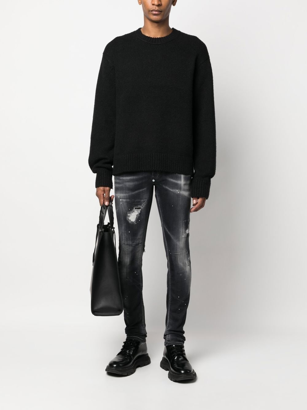 Philipp Plein Straight jeans - Zwart