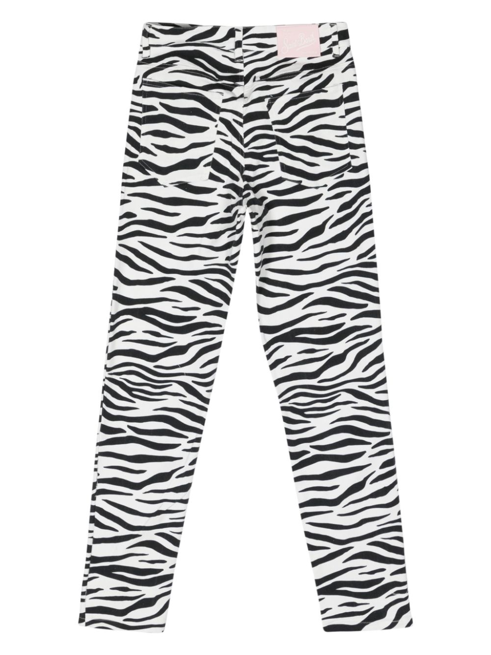 MC2 Saint Barth Belleville slim-leg zebra-print jeans - Wit
