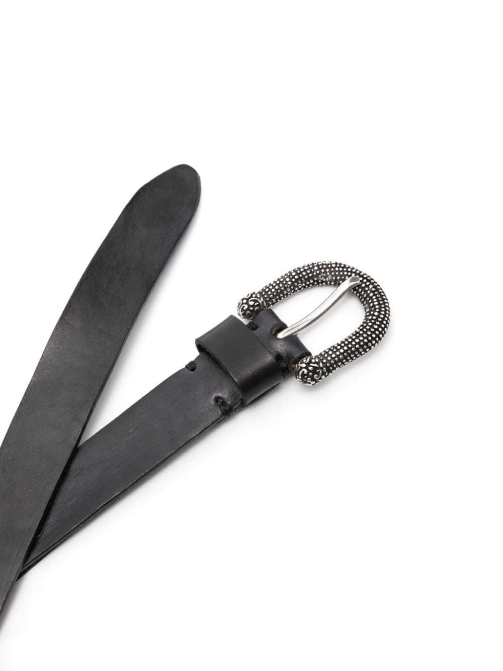 P.A.R.O.S.H. buckle leather belt - Zwart