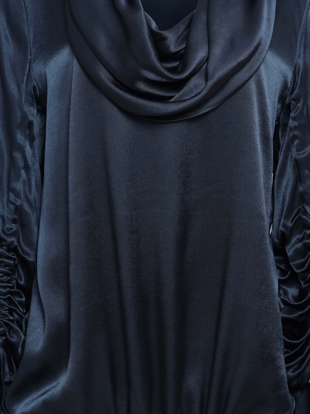 Uma | Raquel Davidowicz Satijnen blouse - Blauw