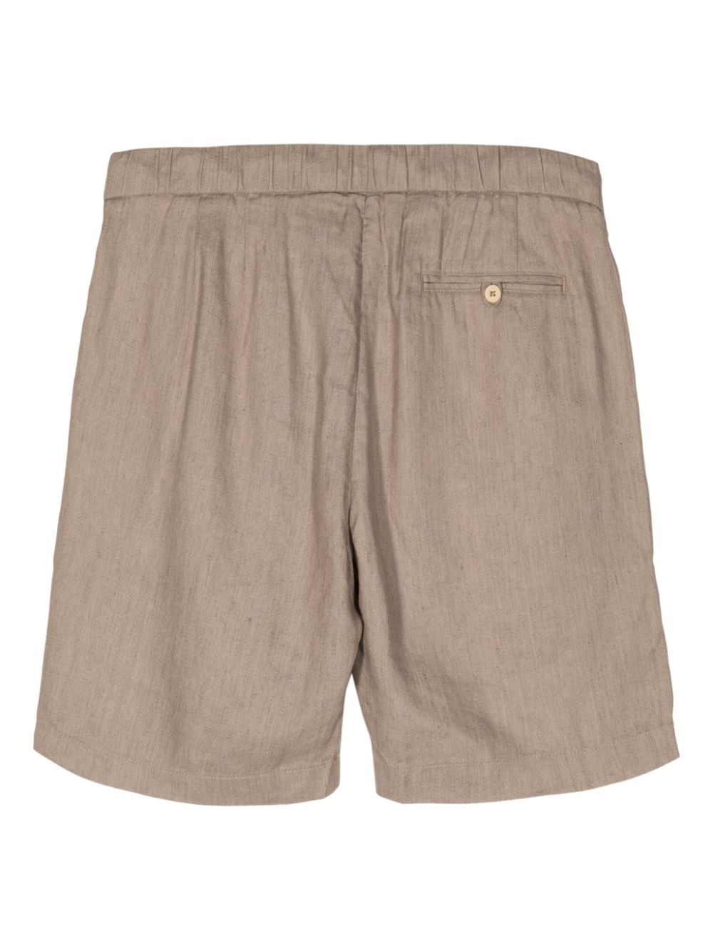 Frescobol Carioca Felipe cotton-linen shorts - Bruin