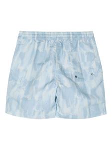Frescobol Carioca Seascape abstract-print swim shorts - Blauw