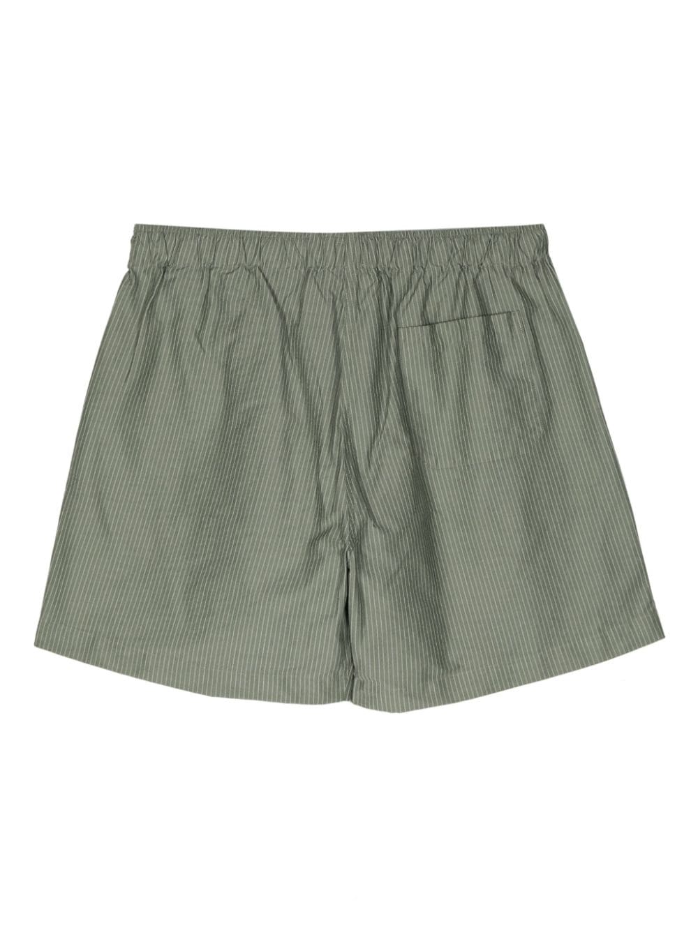 Sunspel pinstripe cotton-blend shorts - Groen