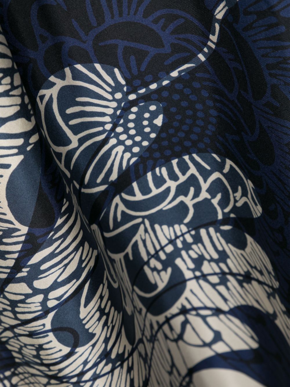 Pierre-Louis Mascia Aloesta floral-print scarf - Blauw