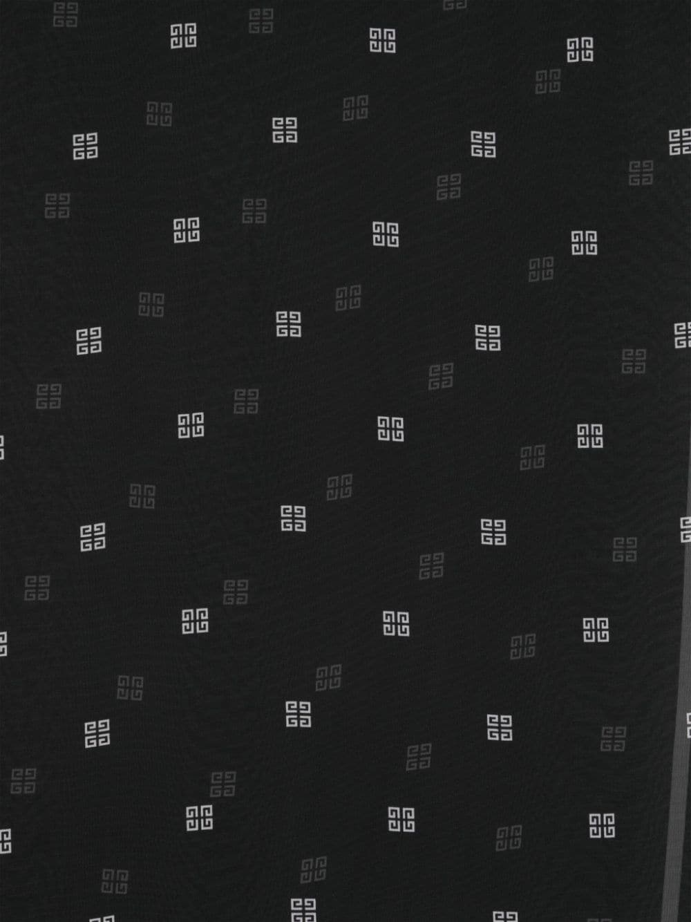 Givenchy 4G zijden chiffon sjaal - Zwart