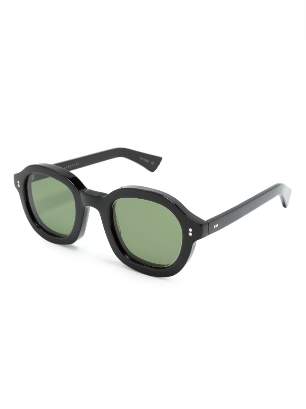 Lesca Largo oval-frame sunglasses - Zwart