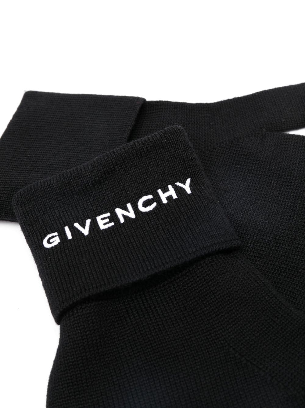 Givenchy Handschoenen met geborduurd logo - Zwart
