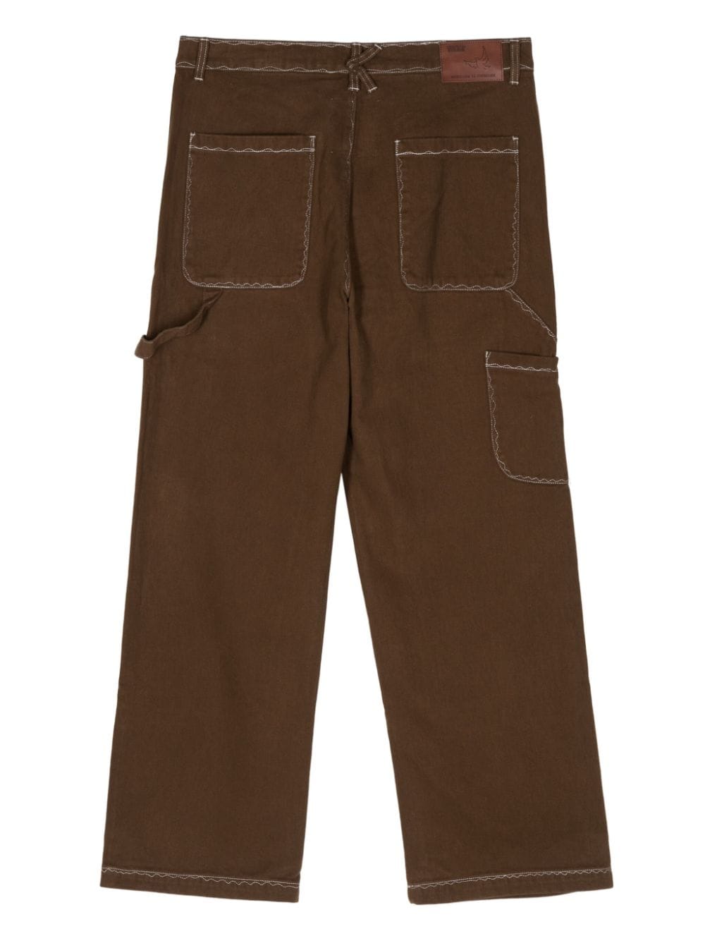KidSuper Messy Stitched work-style trousers - Bruin