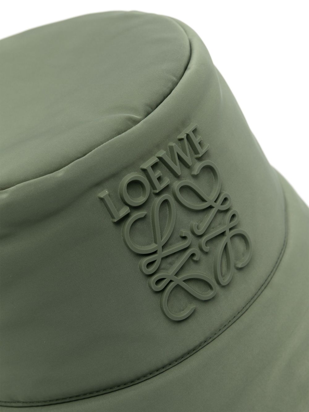 LOEWE Anagram-plaque bucket hat - Groen