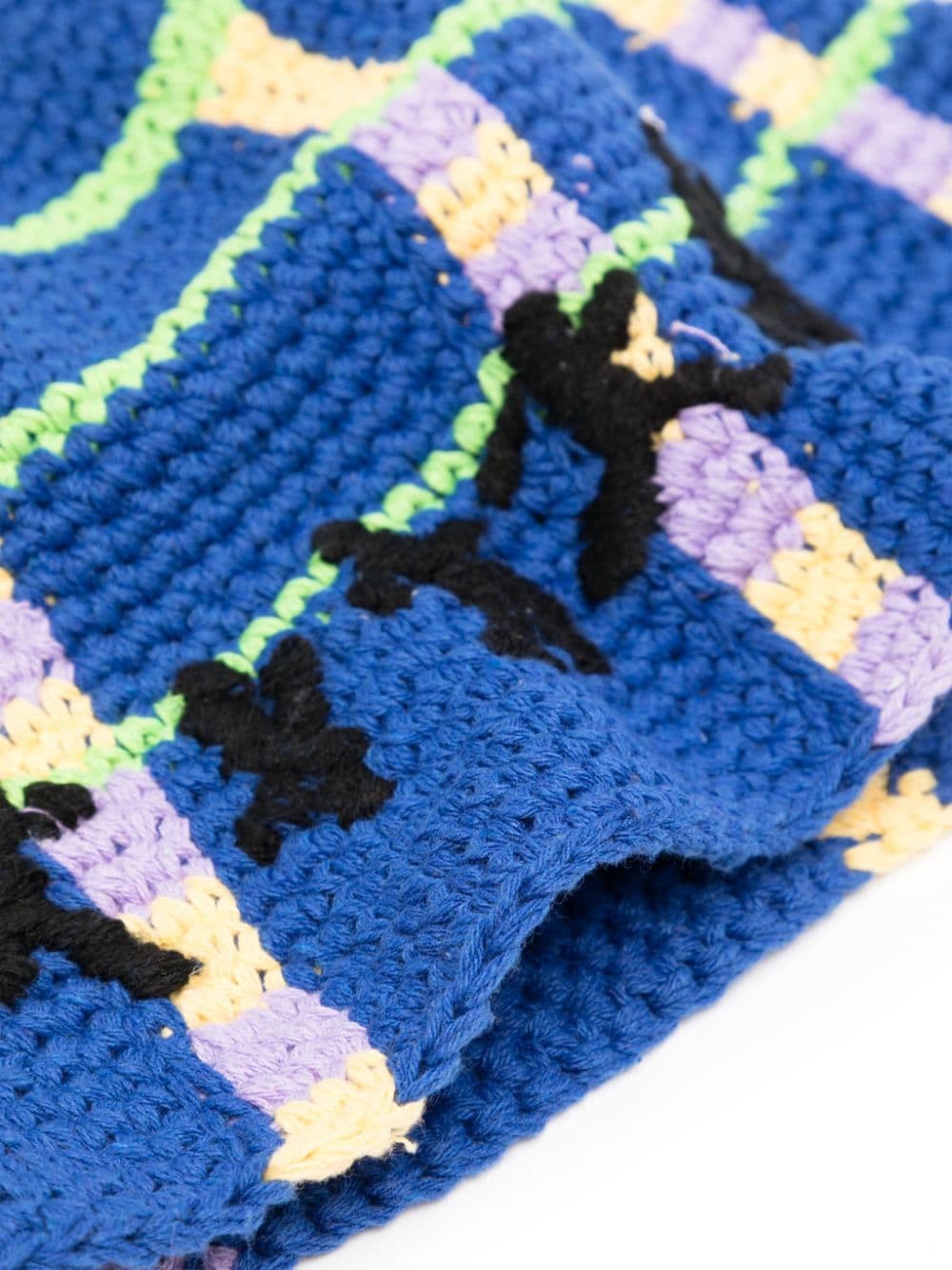 KidSuper Running Man crochet sun hat - Blauw
