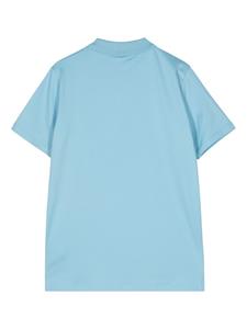 Karl Lagerfeld Ikonik embroidered polo shirt - Blauw