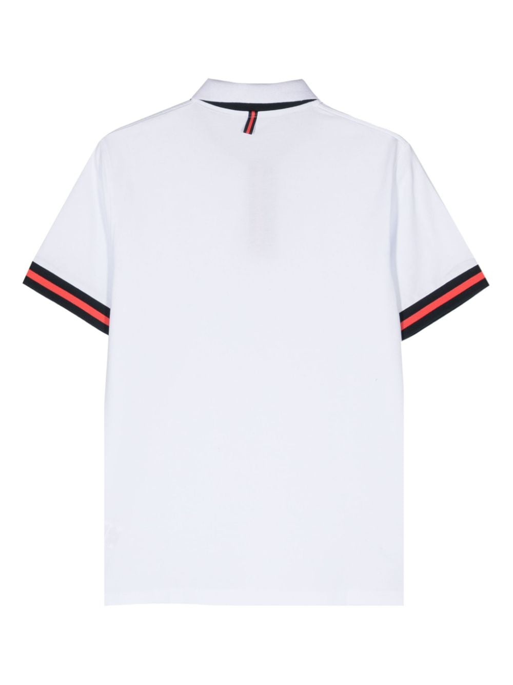 Sun 68 rubberised-logo polo shirt - Wit