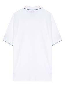 PS Paul Smith contrast-tipping Supima cotton polo shirt - Wit