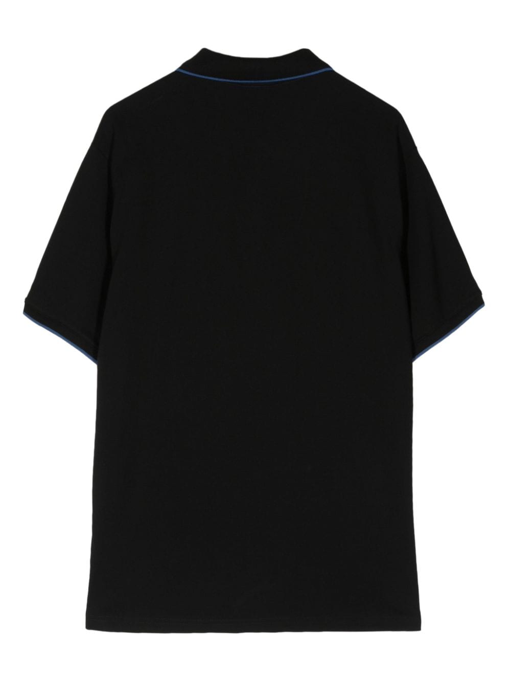 PS Paul Smith contrast-tipping Supima cotton polo shirt - Zwart
