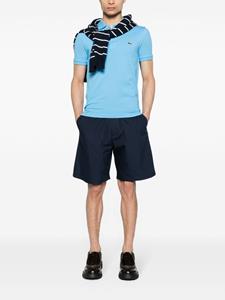 Lacoste logo-patch cotton polo shirt - Blauw