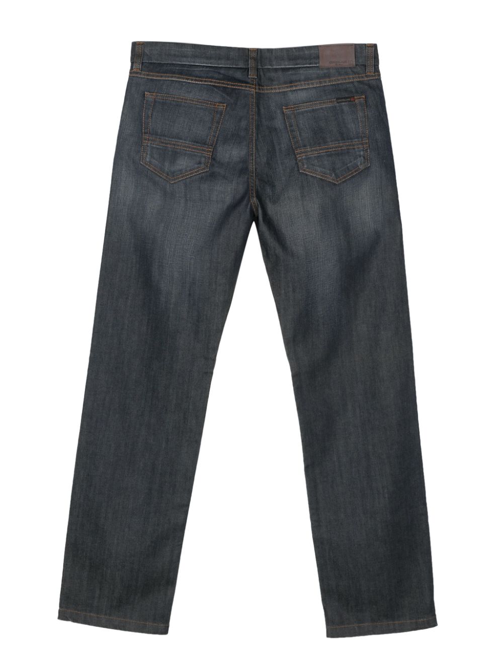 Corneliani midi-rise straight-leg jeans - Blauw