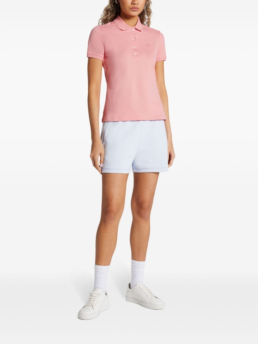 Lacoste Poloshirt met logo-applicatie - Roze