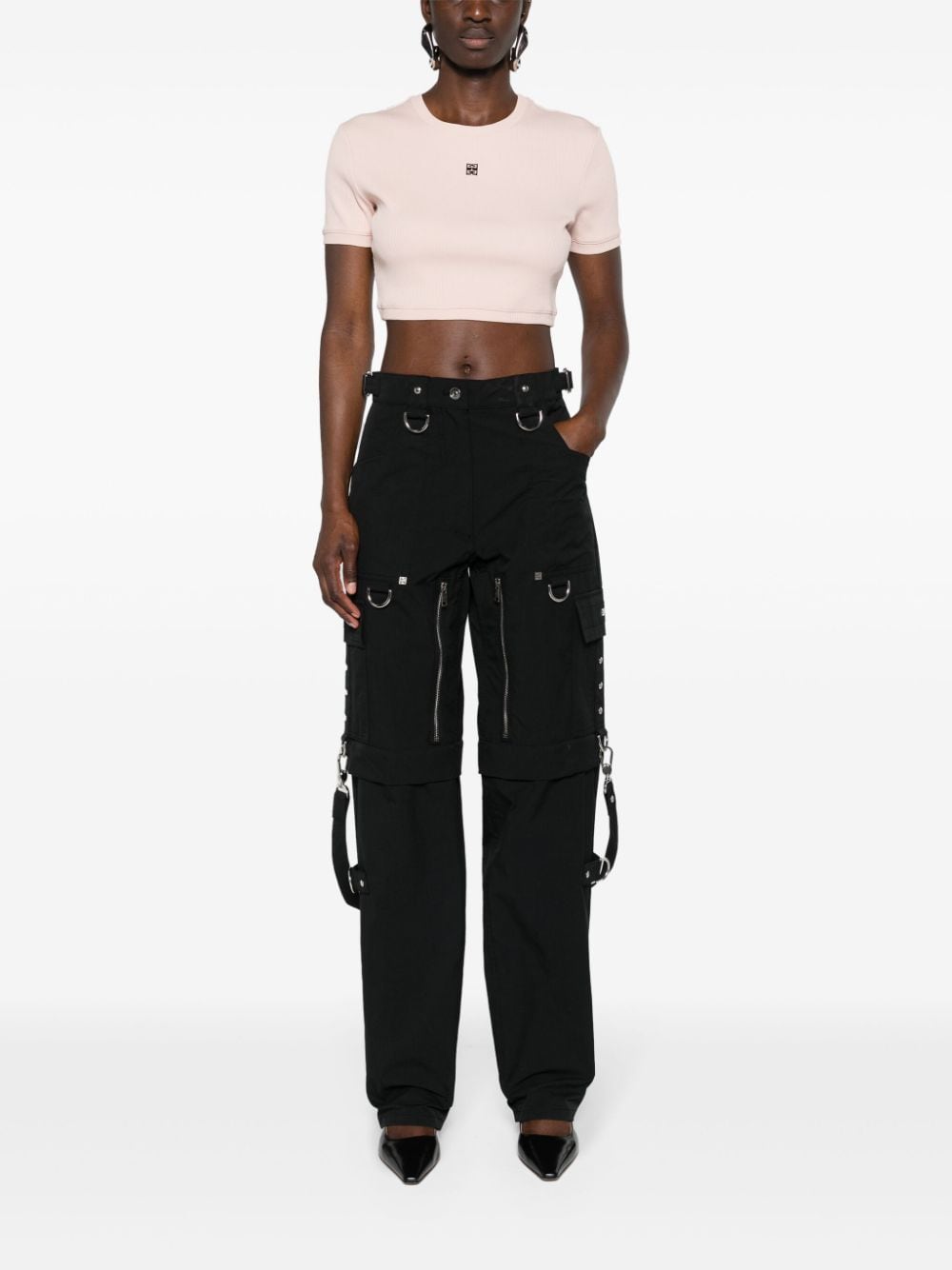 Givenchy high-waist cargo trousers - Zwart