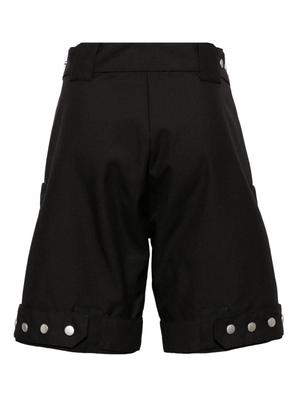 Olly Shinder press-stud nylon-canvas shorts - Zwart