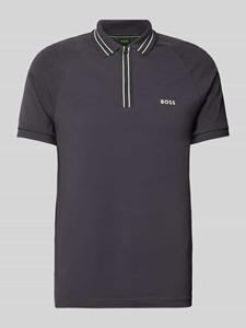 BOSS Green Poloshirt met labelprint, model 'Paule'