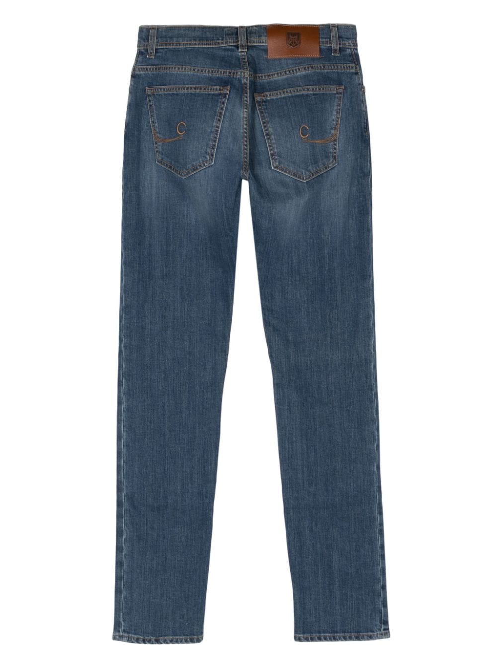 Corneliani mid-rise slim-fit jeans - Blauw
