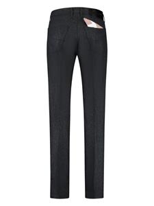 Jacob Cohën straight leg logo-patch trousers - Zwart