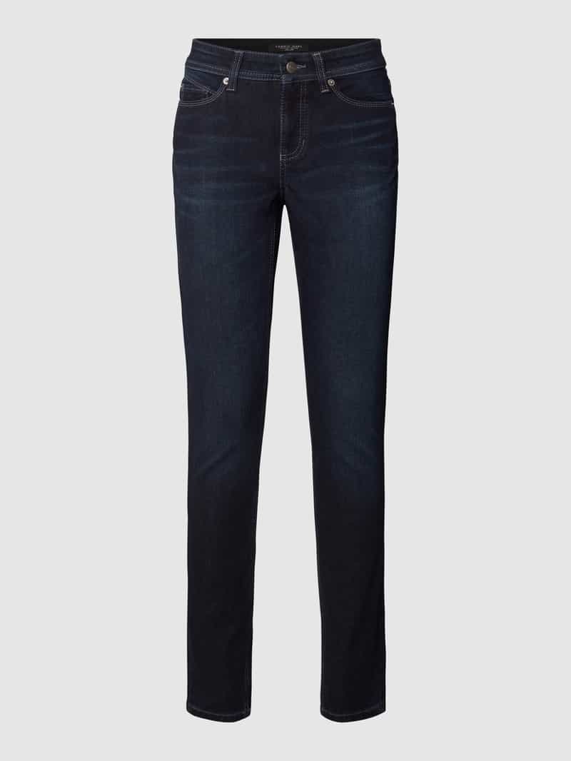 CAMBIO Skinny fit jeans met contrastnaden, model 'PARLA' Model 'PARLA'