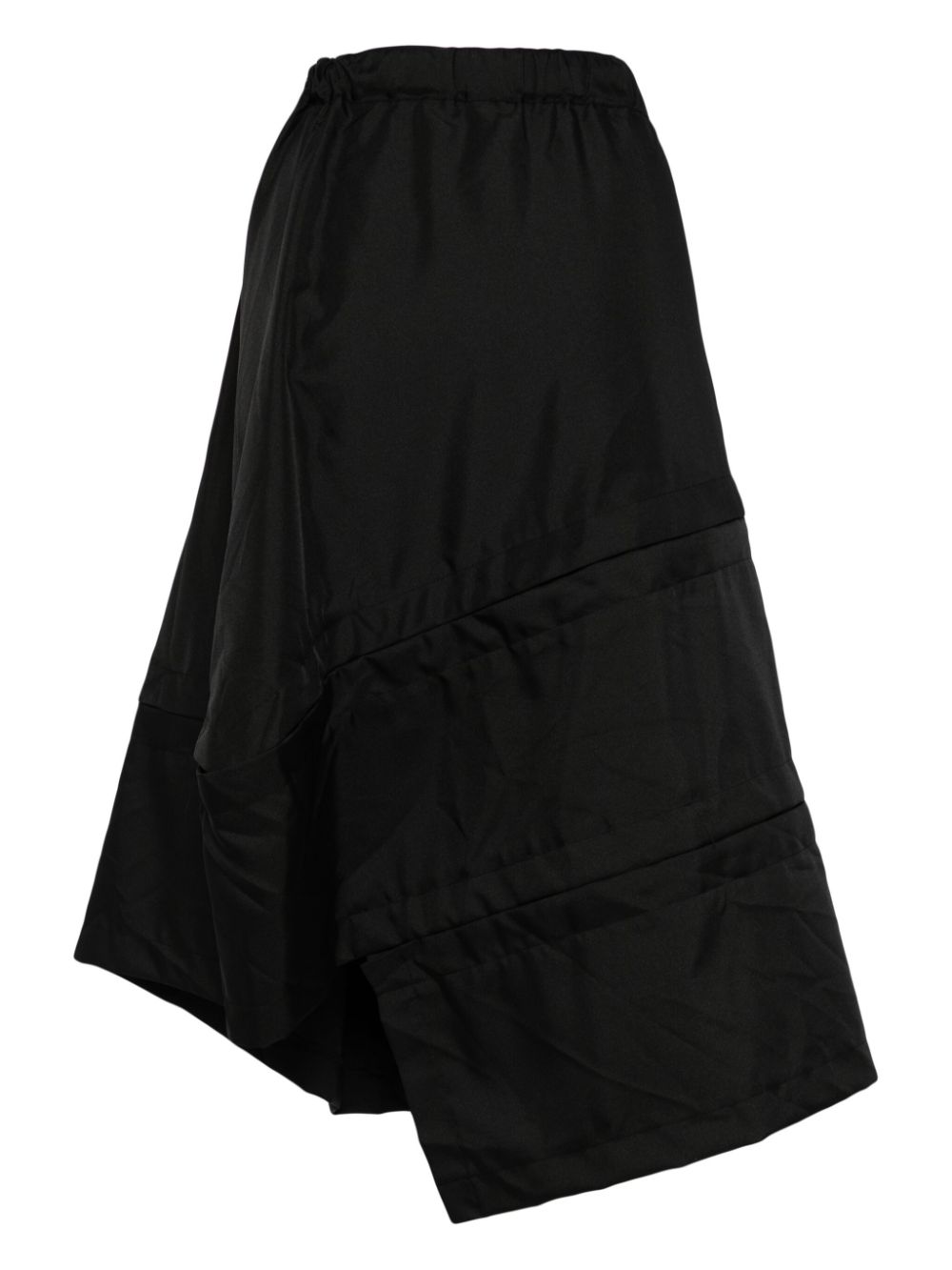 Comme Des Garçons asymmetric design double breast skirt - Zwart