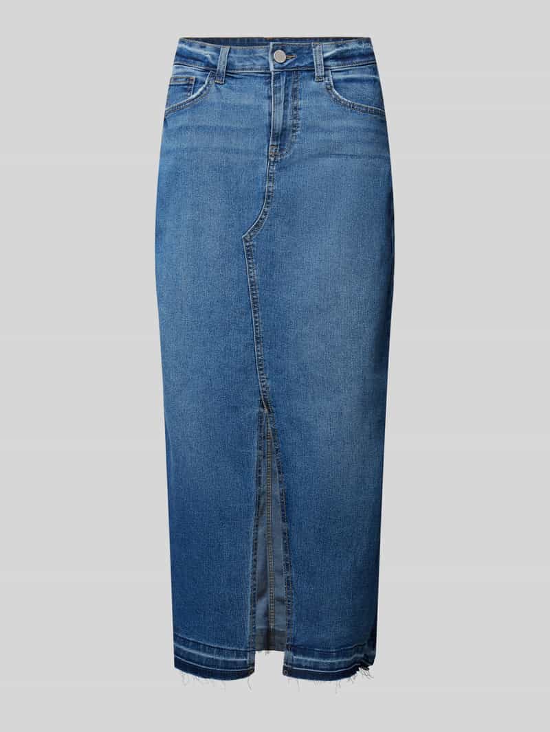 Vila High waist jeansrok met loopsplit, modell 'RAY'