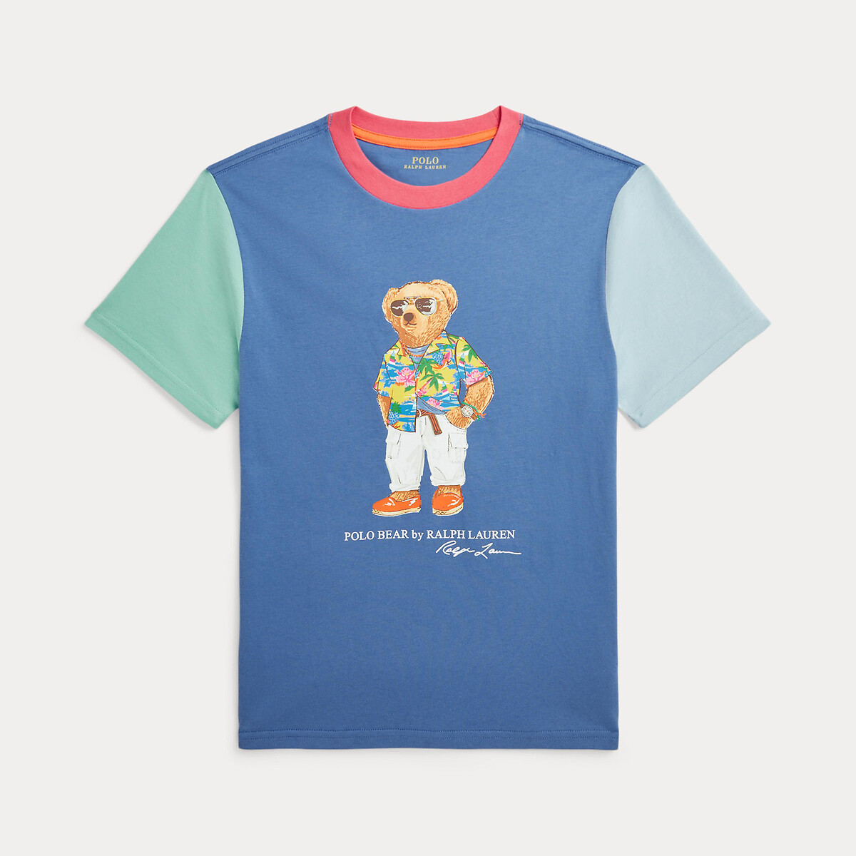 Polo ralph lauren T-shirt color block Polo Bear junior
