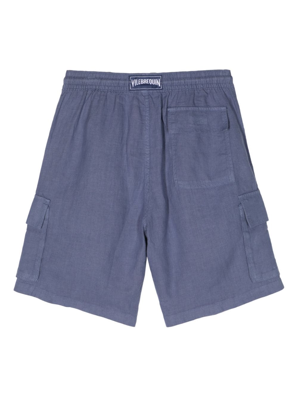 Vilebrequin drawstring linen cargo shorts - Blauw