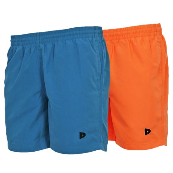 Donnay Donnay Heren - 2-Pack - Kort Sport/zwemshort Toon - Petrol Blue & Apricot