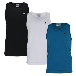 Donnay Donnay Heren - 3-Pack - Singlet James - Zwart/Wit/Petrol