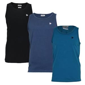 Donnay Donnay Heren - 3-Pack - Singlet James - Zwart/Navy/Petrol