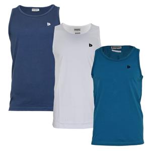 Donnay Donnay Heren - 3-Pack - Singlet James - Navy/Wit/Petrol