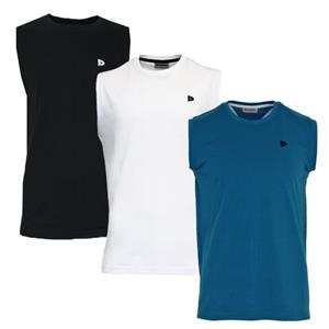 Donnay Donnay Heren - 3-Pack - Mouwloos T-shirt Stan - Zwart/Wit/Petrol