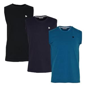 Donnay Donnay Heren - 3-Pack - Mouwloos T-shirt Stan - Zwart/Navy/Petrol