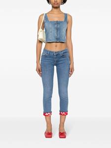 LIU JO cropped skinny jeans - Blauw