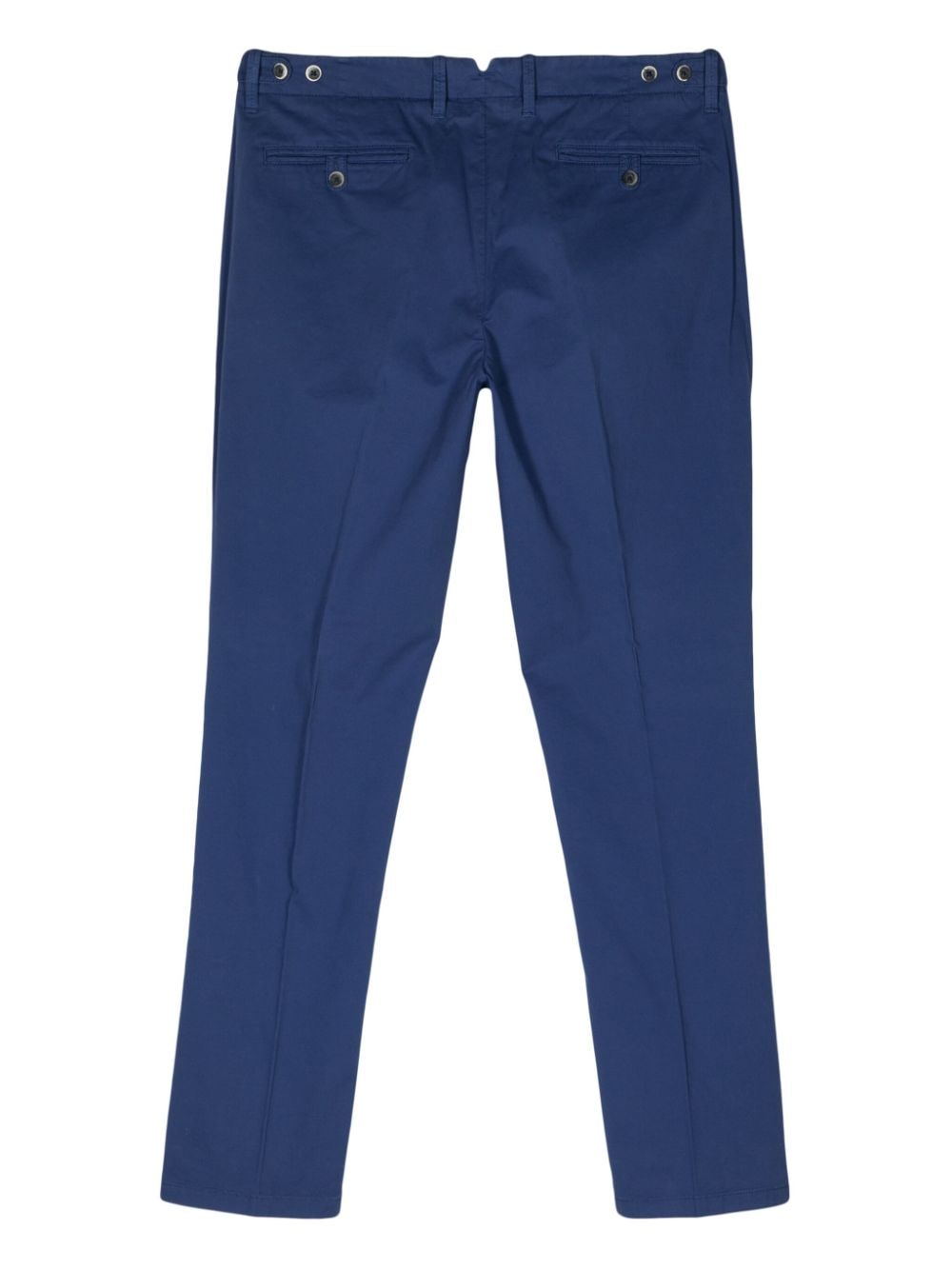 Corneliani tapered-leg cotton chino trousers - Blauw