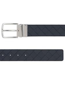 Bottega Veneta Intrecciato reversible leather belt - Blauw