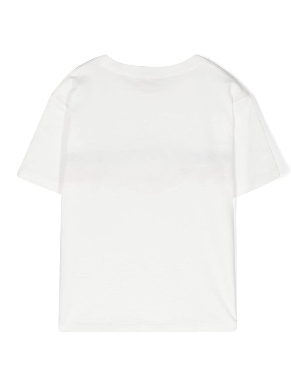 Gucci Kids Interlocking G-print cotton T-shirt - Wit
