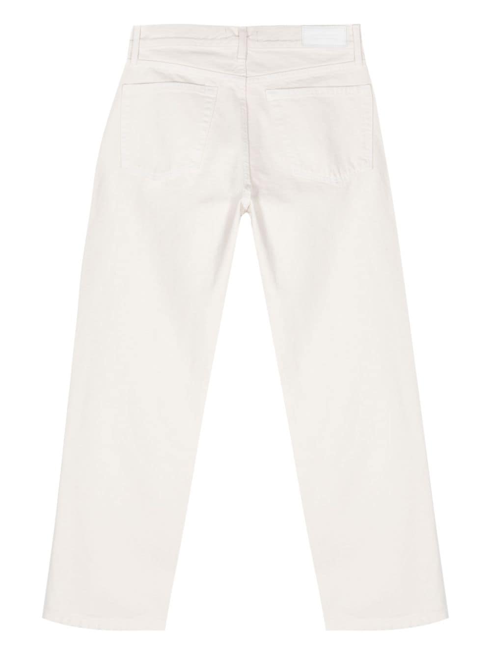 RE/DONE Easy straight-leg cropped jeans - Beige