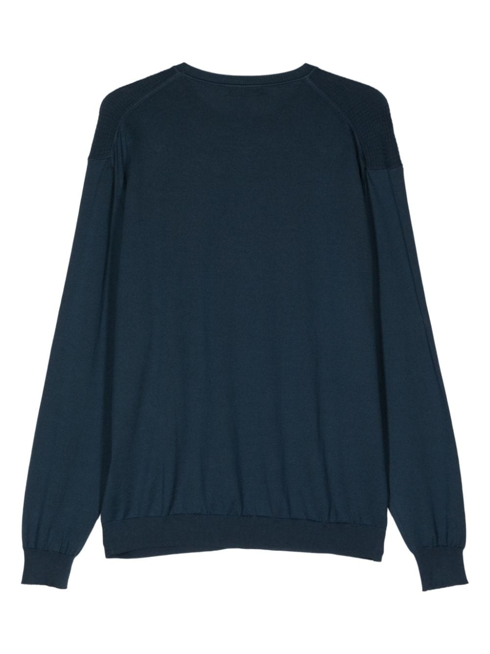Corneliani jacquard fine-knit jumper - Blauw