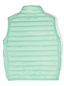 Stone Island Junior logo-patch padded gilet - Groen