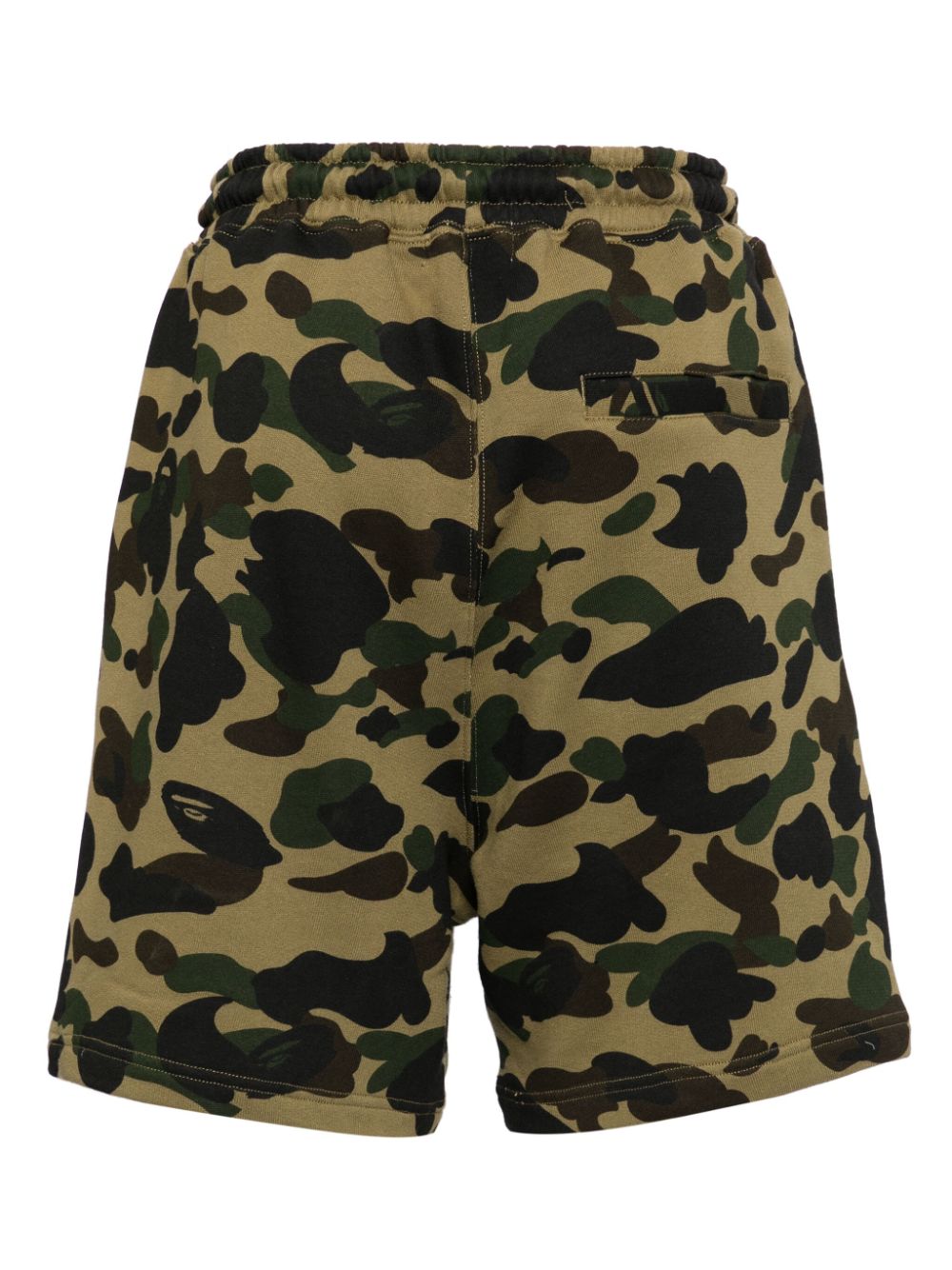 A BATHING APE camouflage-print cotton-blend shorts - Groen