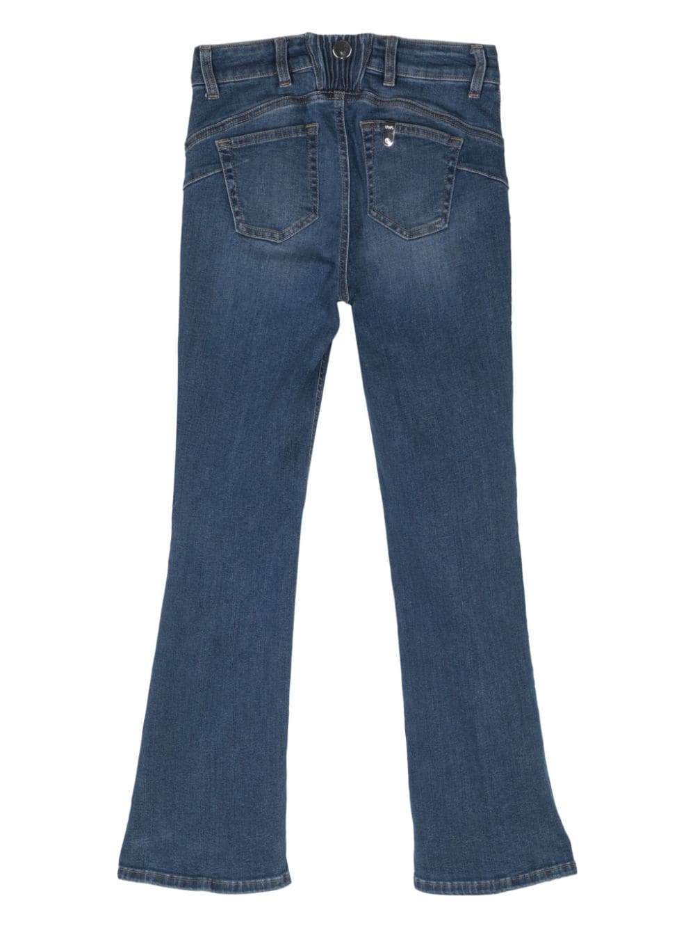 LIU JO mid-rise bootcut cropped jeans - Blauw