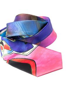 KidSuper Bauhaus print silk tie - Roze